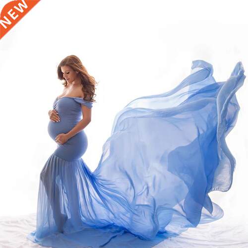 Long Maternity Photography Props Pregnancy Dress For Photo S