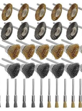Wire Brush Set 36 Pieces/Set, Brass And Wire Brush Set, Rota