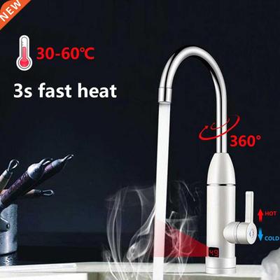 220V Electric Kitchen Water Heater Tap 3000WInstant Hot Wat