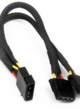 20CM Molex One Drag Two Large 4Pin D-port One Split Two Powe