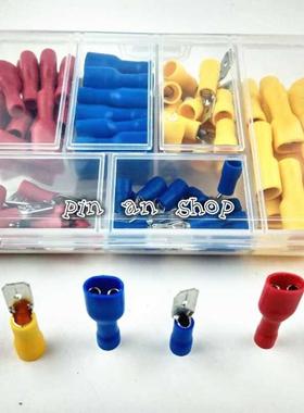 120pcs/BOX Female male Insulated Spade joint Connector Crimp