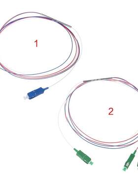 1x2 APC/UPC Optic Fiber Splitter Mini Steel Tube Bundle Conn