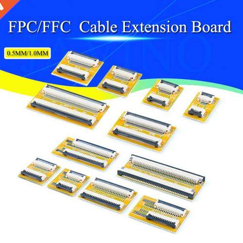 2PCS FPC FFC Flexible Flat Cable Extension Board 0.5MM/1.0MM