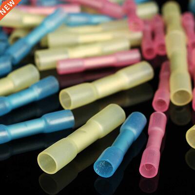 100PCS Crimp Terminals Mixed Heat Shrink Butt Electrical Wi