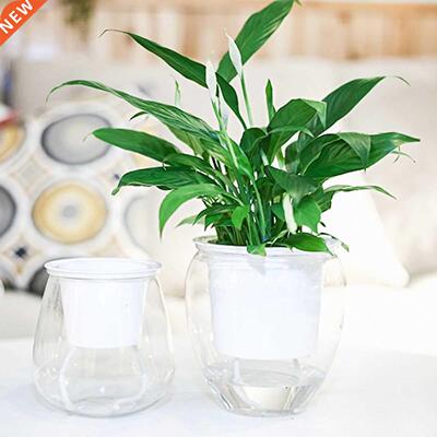 Automatic Watering Flower Pots Transparent Water orage Pla