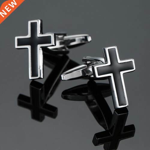 High quality cross CUFFLINKS NEW FASHION BLA JEWELRY Cufflin