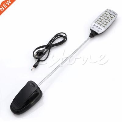 USB/Power 28 LED Bulbs Light Clip-on Bed Table Lamp L15