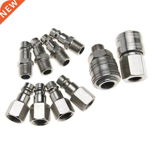 10 PCs Euro Hose Fitting Male Female Quick Release Air Line