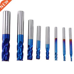 End Pcs Tungen Mills CNC Blue Slot Nano Coated eel