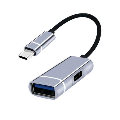2-in-1 High Speed Multiple Type-C Hu Adapter 1 to 2 US C D