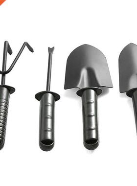 4Pcs Flower Plantng Sol Shovel Rake Fork Cultvator Trowel