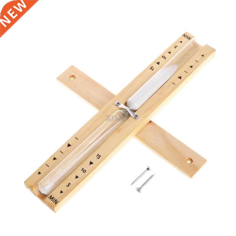 Hourglass 15 Mnutes Sauna Sand Glass Clock Orange Wall Moun