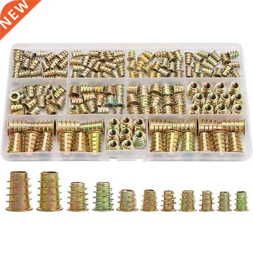 Threaded Inserts Nuts, Wood Insert Assortment Tool Kit, M4/M
