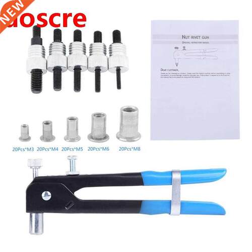 M3-M8 Blind Rivet Nuts Threaded Insert and Rivet GunTool Riv