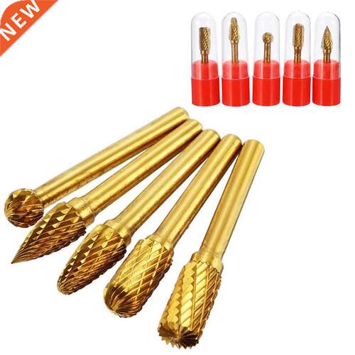 5Pcs 6x10mm Tungsten Steel Roty File Grinding Head Drill B