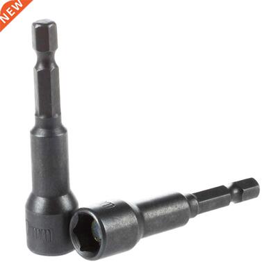 2Pcs 1/4 Shank 10mm Socket Wrench Hex Nut Driver Bit