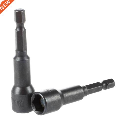 2Pcs 1/4 Shank 10mm Socket Wrench Hex Nut Driver Bit