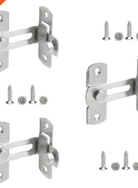 3 Set 90 Degree Right Angle Door Latch Hasp Bending Latch Ba