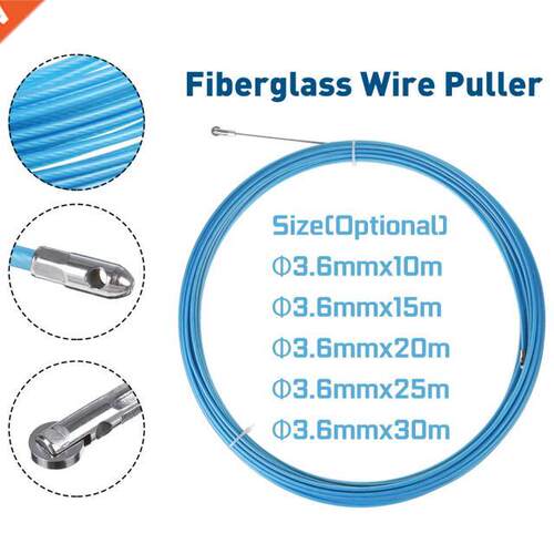 3.6mm 10/15/20/25/30 Meters Blue Fiberglass Electrician Tape