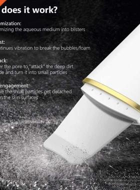 Ultrasonic Skin Scrubber Deep Face Cleaning Machine Peeling