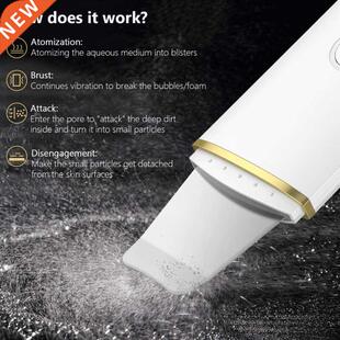 Ultrasonic Skin Scrubber Deep Face Cleaning Machine Peeling