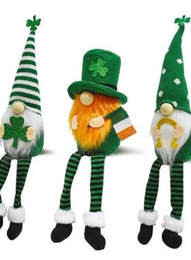Adorable . Patrick's Day Faceless Long Bear Doll Decorat