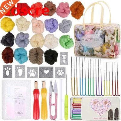 Wool Felting Kit 15g / Color Wool Roving Needle Felting Foa
