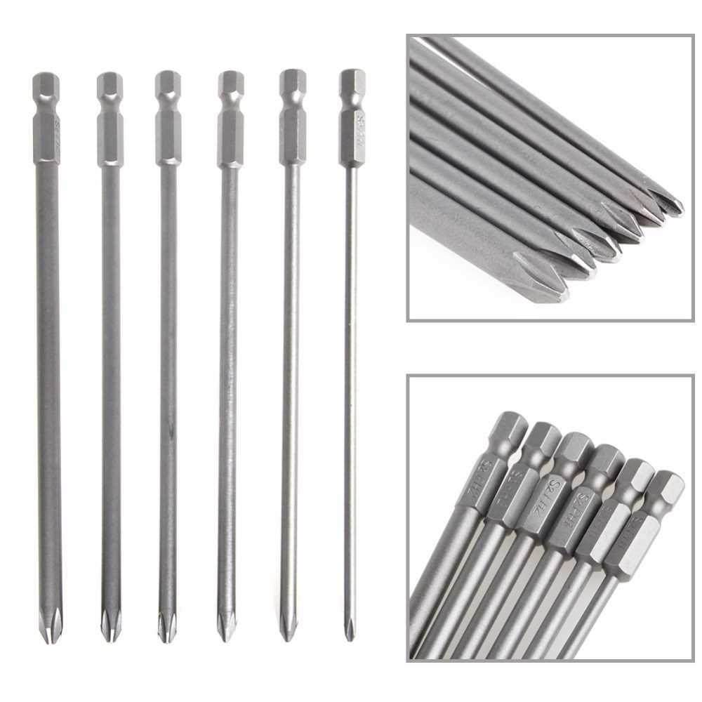 2019 Hot 6PCS/SET 1/4		 Shank 150mm Long S2 Steel Magn