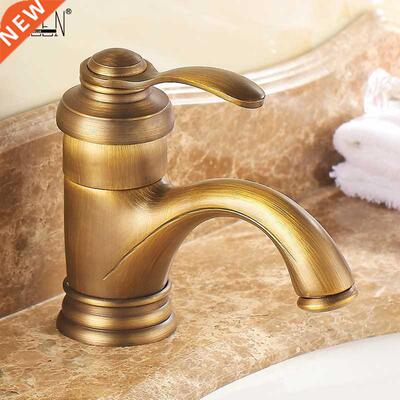 Antique faucet bathroom sink water bathroom faucets single