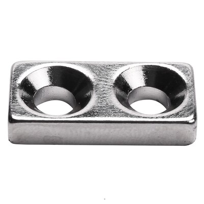 10pcs N35 Grade Super Strong Block Countersunk Magnet Neodym