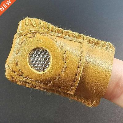 4Pcs Leather Sewing Thimble Finger Protector Knitting Sewing