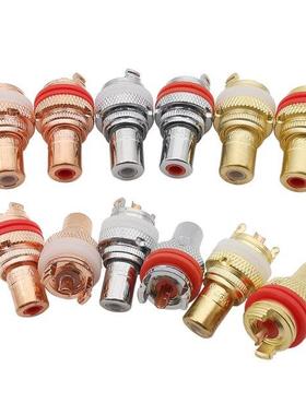 4Pcs RCA Female Socket AV Audo Vdeo Connectors Sgnal npu