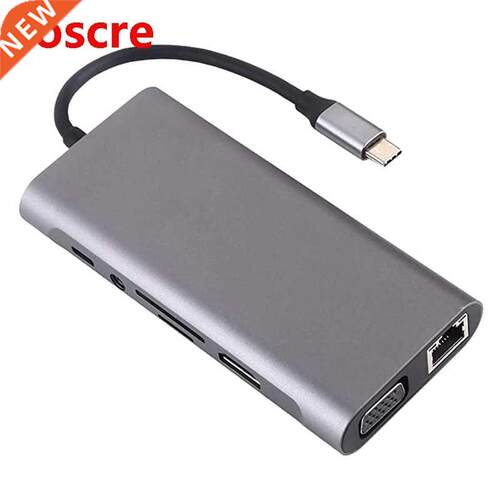 USB C Hub 11-In-1 Type C Adapter with 4K HDMI+PD Charging US