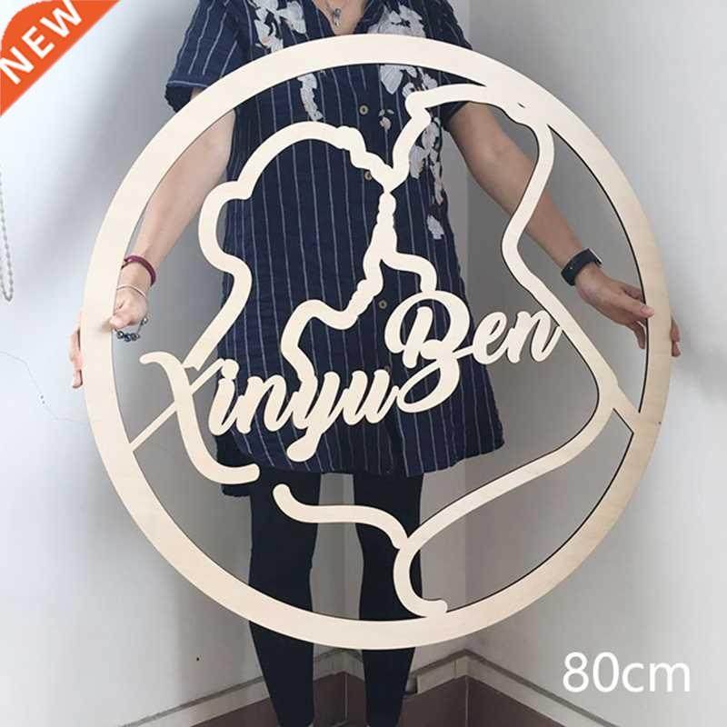 Free shipping 1pcs Personalized wood custom name Engaged p