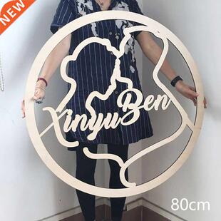 Free shipping 1pcs Personalized wood custom name Engaged p