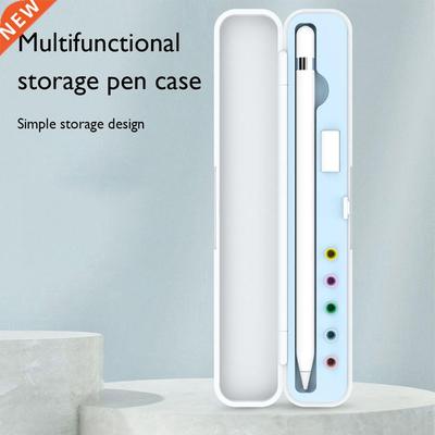 Pencil Storage Box Portable Hard Cover ABS Silicone Carrying
