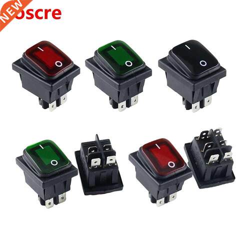 KCD4 Rocker Switch 4pin / 6pin 16A 250VAC Waterproof DPDT