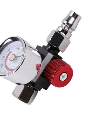 1/4 inches Air Pressure Regulator with Gauge 0-140PSI Air Fl