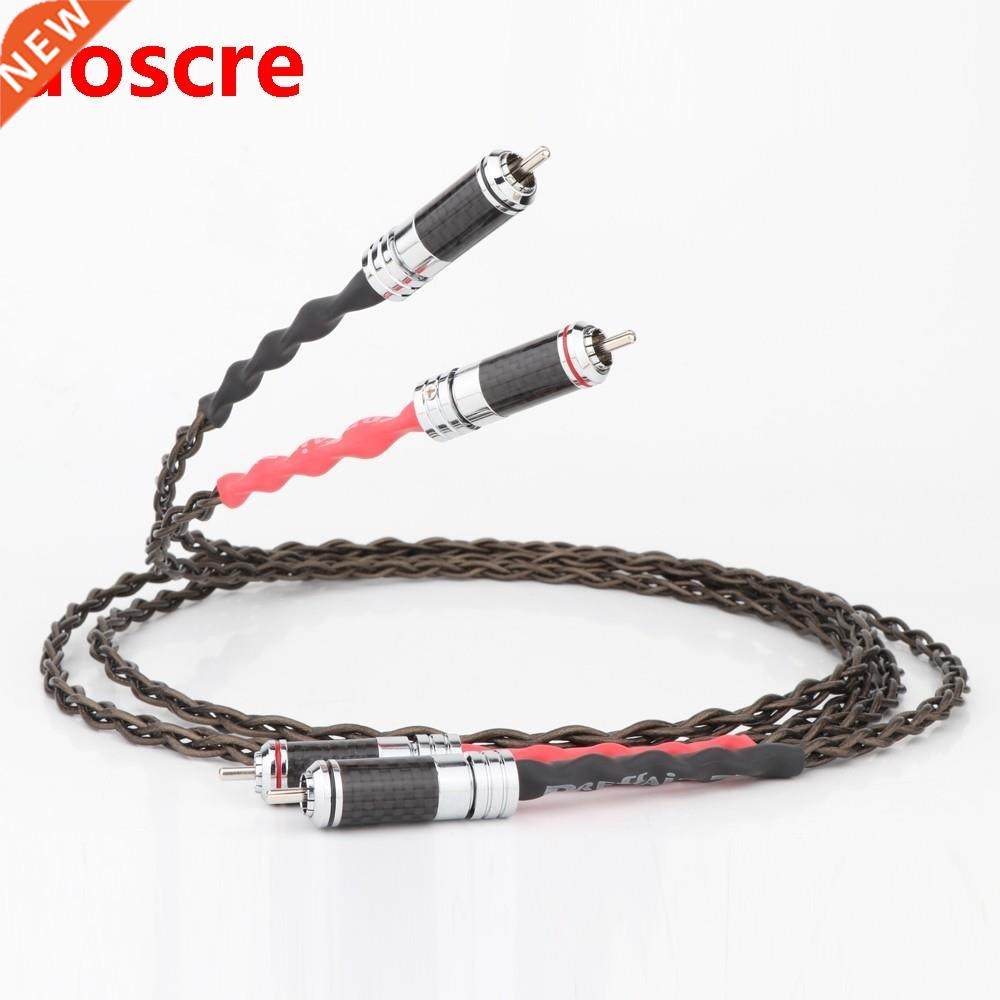 Preffair diameter 2.2mm Silver Plated Signal Line RCA Interc