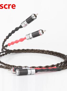 Preffair diameter 2.2mm Silver Plated Signal Line RCA Interc