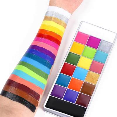 20 Colors Safe Cosmetic Flash Tattoo Painting Art Halloween