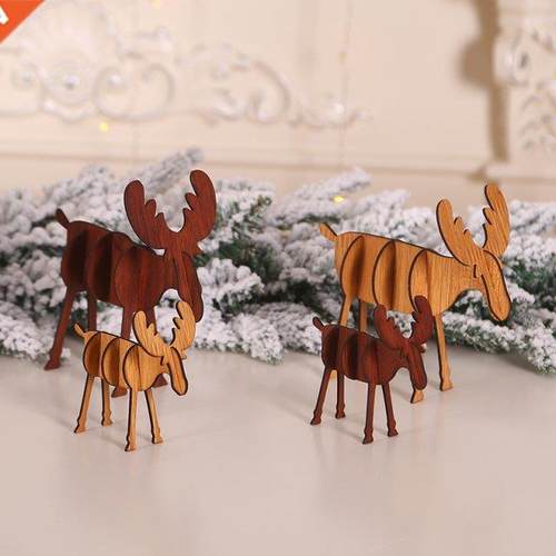 Christmas  Elk Wood Decoration/Assembling Christmas Decor