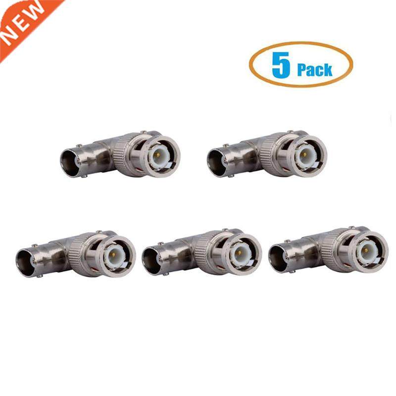 5pcs/lot BNC Male Plug To 2 BNC Female Jacks Straght Conver