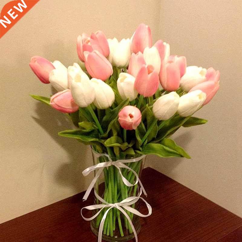 5/10pcs Artificial Tulips Flowers Home Garden Decoration Rea