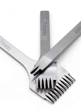 White Steel Stitching Lacing Punch Chisel Oblique Flat Cut G