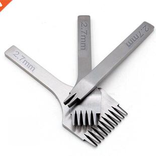 White Steel Stitching Lacing Punch Chisel Oblique Flat Cut G
