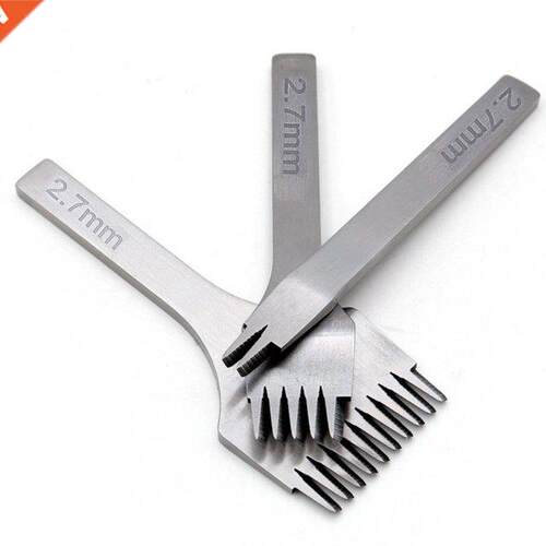 White Steel Stitching Lacing Punch Chisel Oblique Flat Cut G