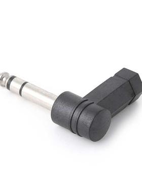 3.5mm Female Jack to 6.35mm Male Jack Right Angled Plug Head