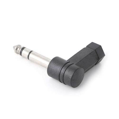 3.5mm Female Jack to 6.35mm Male Jack Right Angled Plug Head