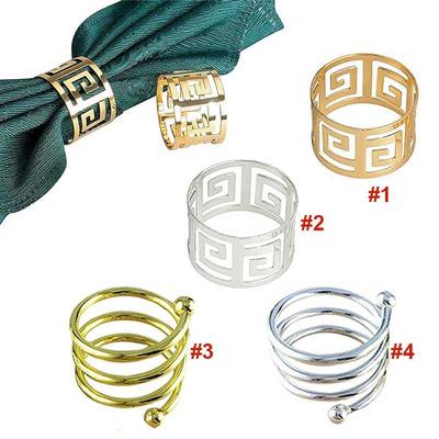 6pcs Serviette Rings Napkin Holder West Dinner Towel Napkin